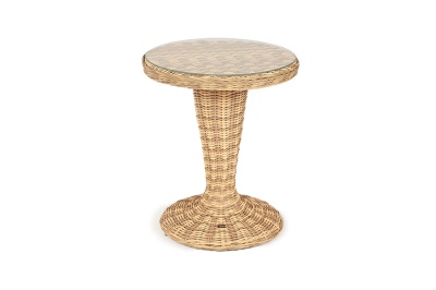 "Леванте" стол круглый из искусственного ротанга