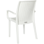 Комплект пластиковой мебели Ola Dom со стеклом, белый
